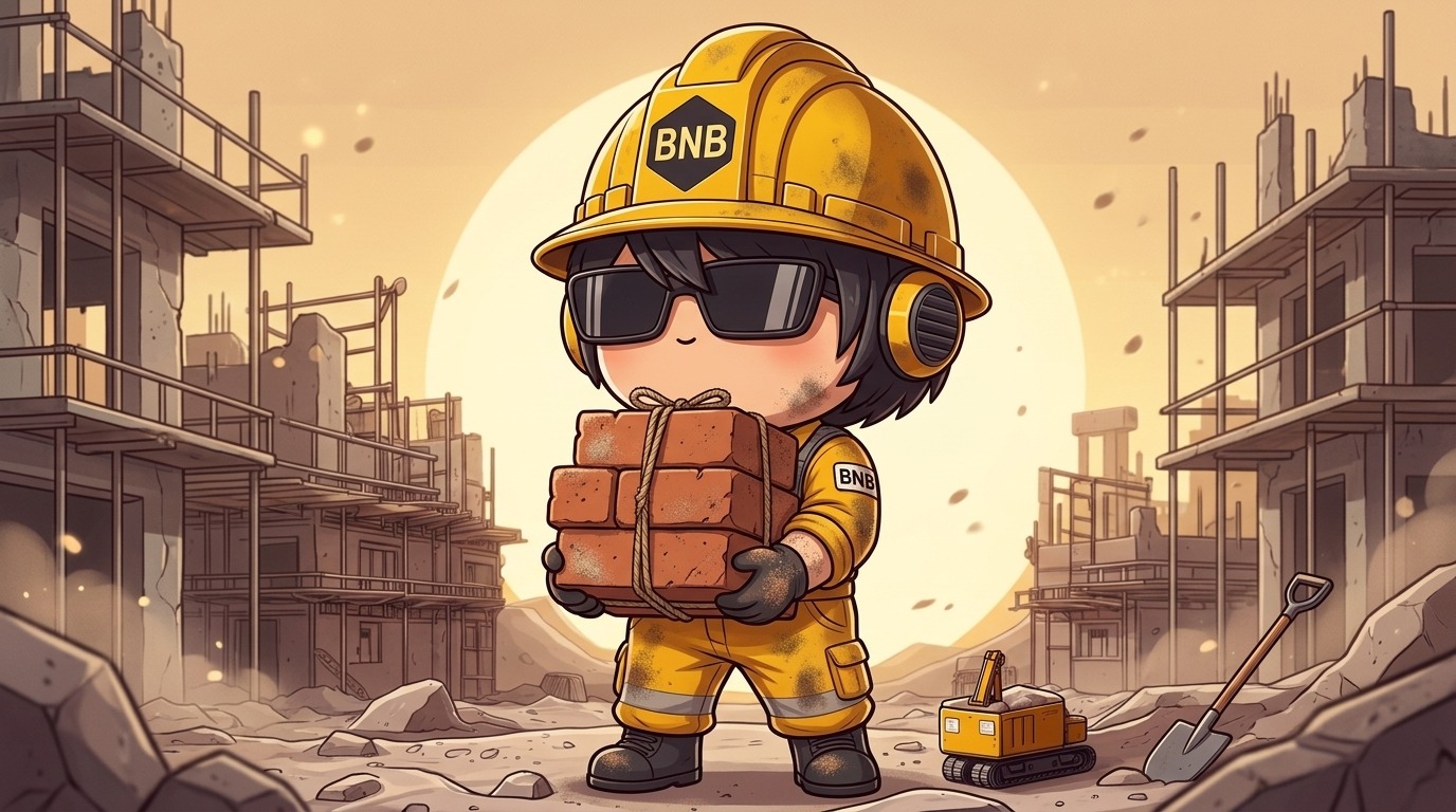 Baby BNB carrying bricks